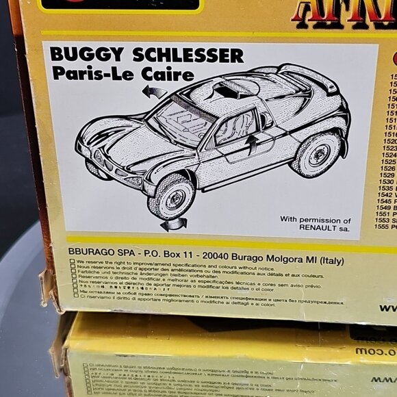 Bburago 2000 Renault Schlesser Rally Car Code #16902 Italy 1/26 With Box - Picture 14 of 16
